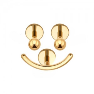 Combo 3 Piercings Titânio PVD Gold